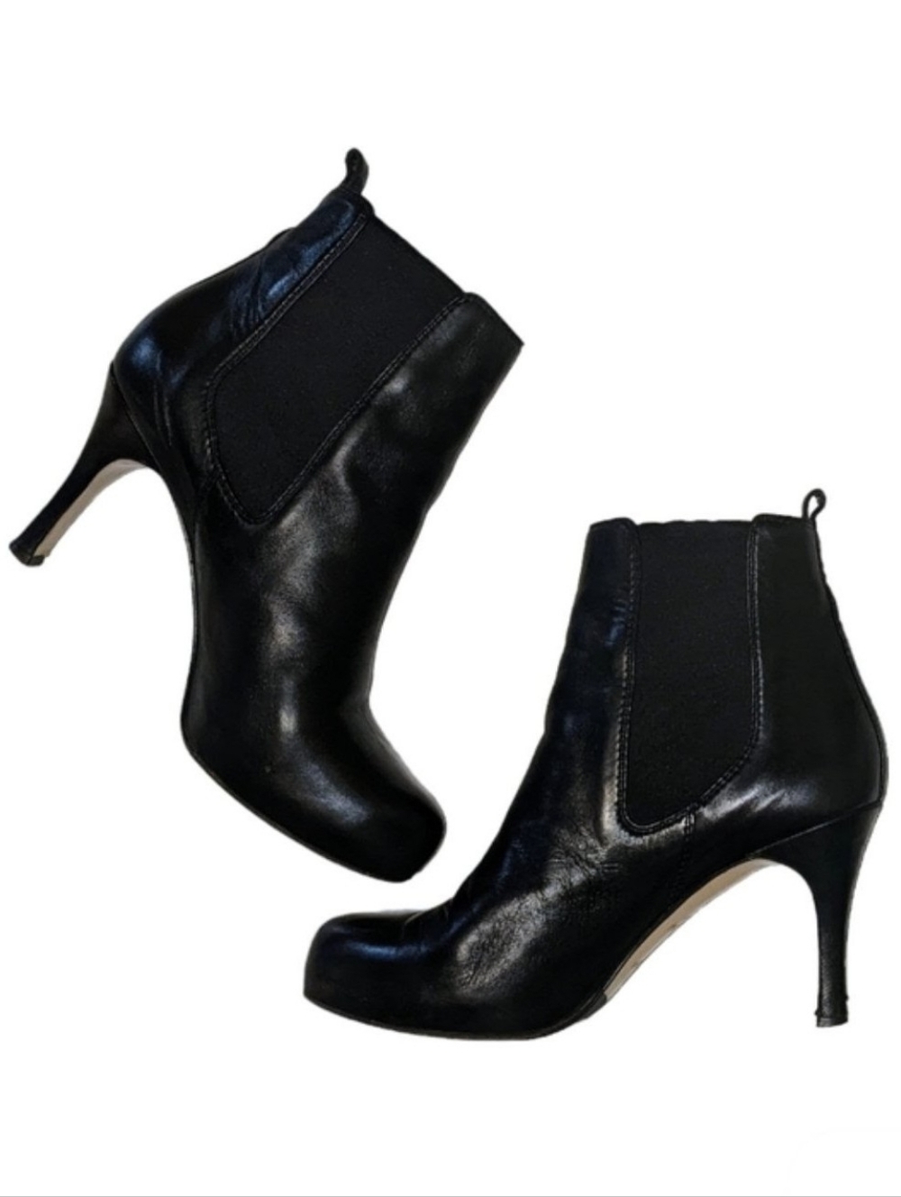 Luciano Padovan Black Heeled Booties Size 39